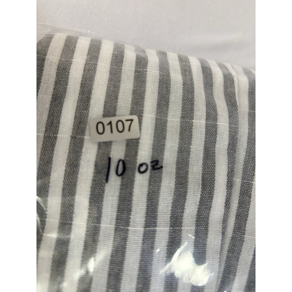 Musera Strapless Maxi Dress Medium Gray White Stripe Pockets Coastal Grandmother - Picture 10 of 10